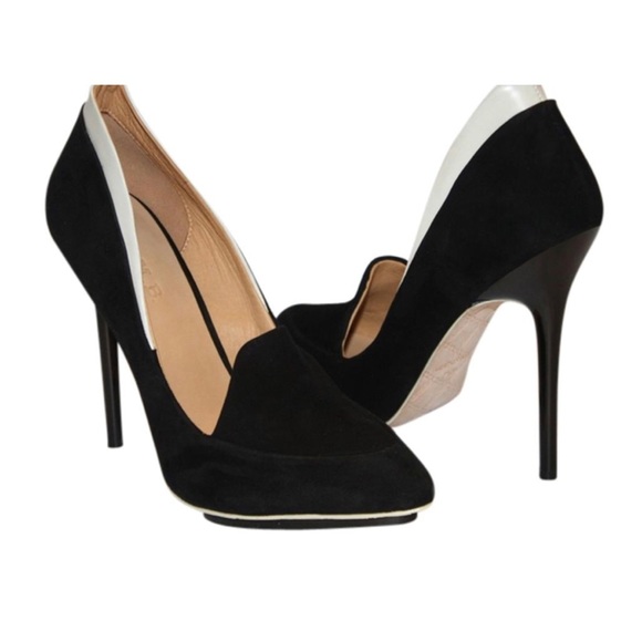 L.A.M.B. Shoes - L.A.M.B Dice Suede Classic Platform Pumps